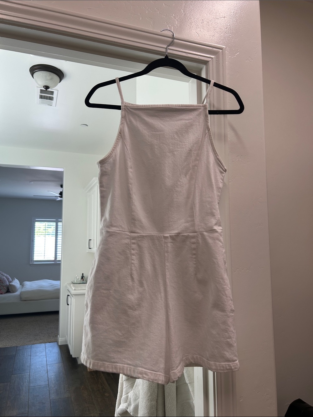 Abercrombie White Sleeveless Romper - Square Neck